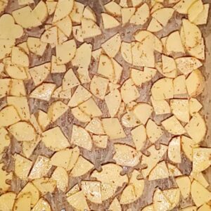 rahmwirsing vegan mit knusperkartoffeln