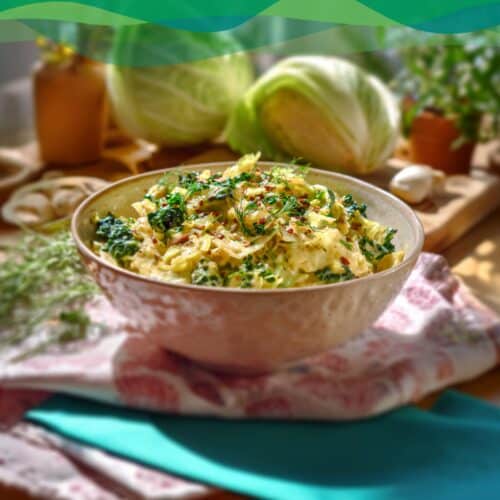 Rahm-Wirsing vegan – One Pot 10 Rahm-Wirsing vegan mit Gemüse und Kräutern