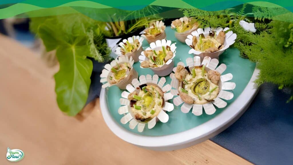 herzhafte vegane muffins mit lauch , cremig alltastauglich