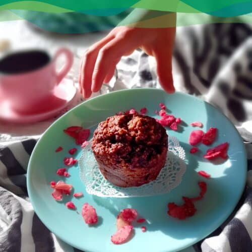 saftige vegane Schokomuffins 3 vegane Schokomuffins saftig zum Frühstück , low carb und zuckerfrei