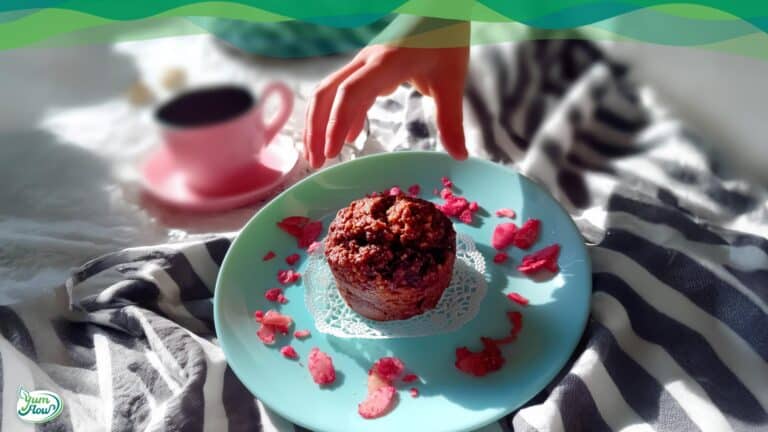 saftige vegane Schokomuffins 4 vegane Schokomuffins saftig zum Frühstück , low carb und zuckerfrei