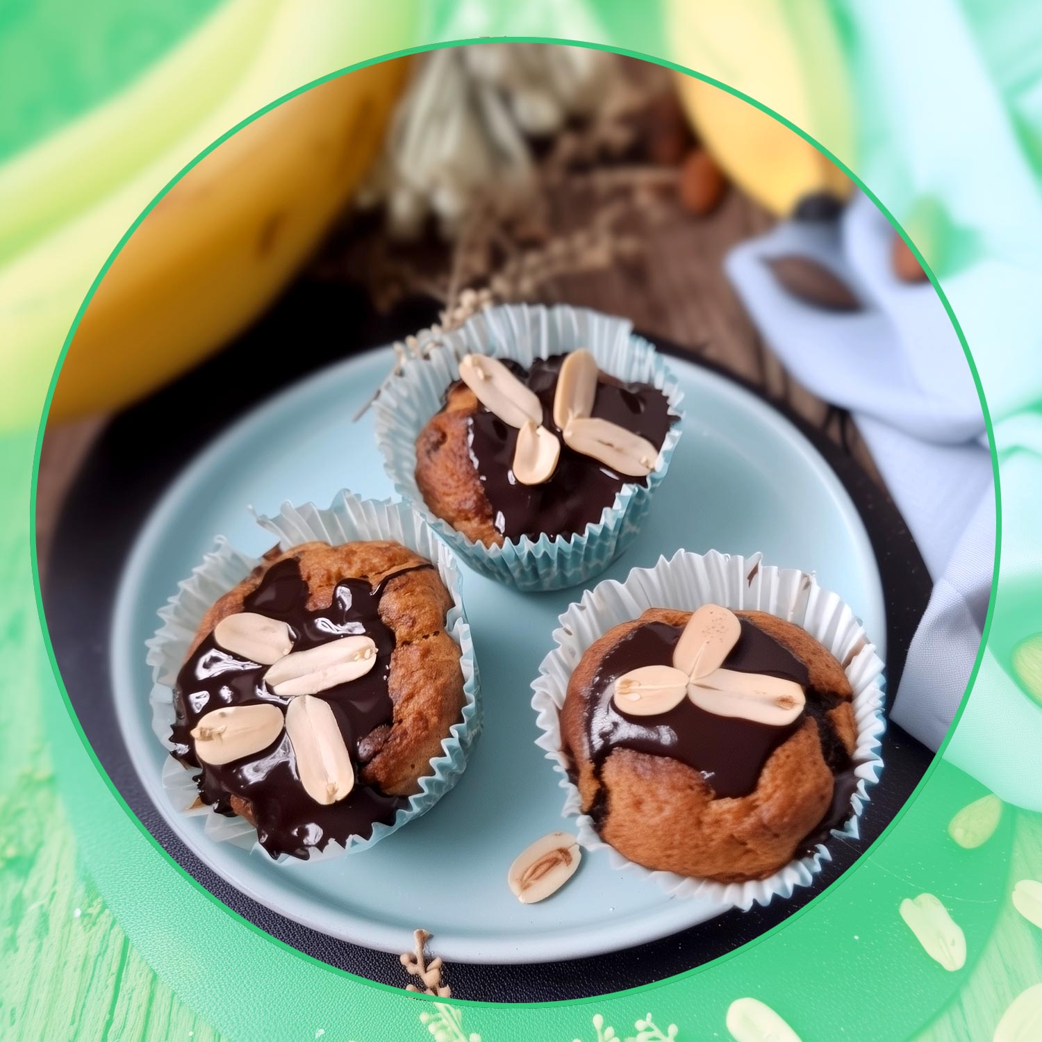 vegane Muffins , vegan, zuckerfrei, low carb