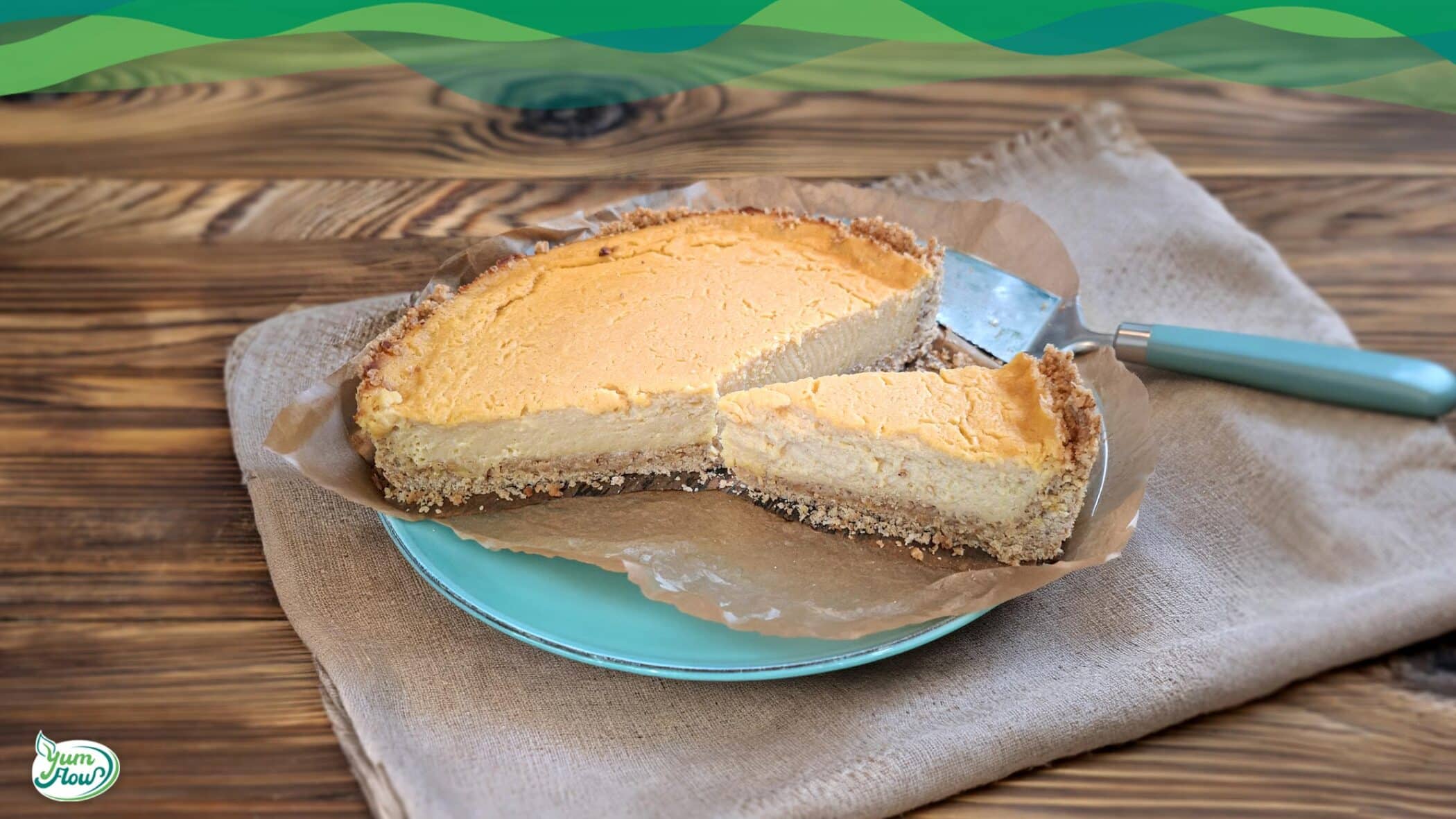 Veganer glutenfreier Käsekuchen 1 veganer glutenfreier Käsekuchen mit Haferflockenoden