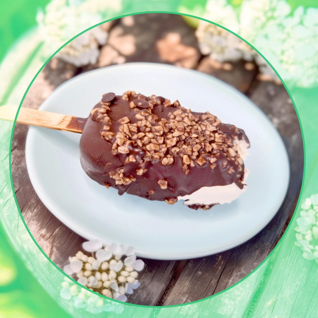 veganes Eis selber machen im Magnum Style cremig und lecker und vegan