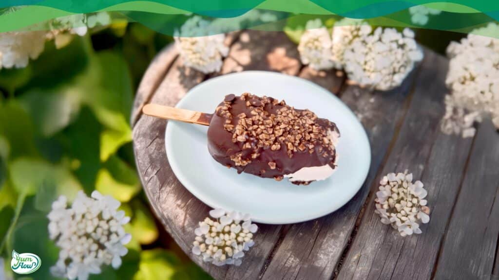 Veganes Eis - Magnum-Style 1 veganes Eis selber machen im Magnum Style cremig und lecker und vegan