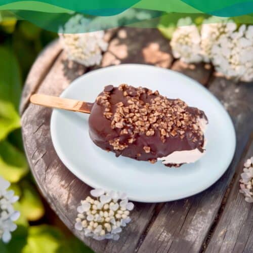 Veganes Eis - Magnum-Style 1 veganes Eis selber machen im Magnum Style cremig und lecker und vegan