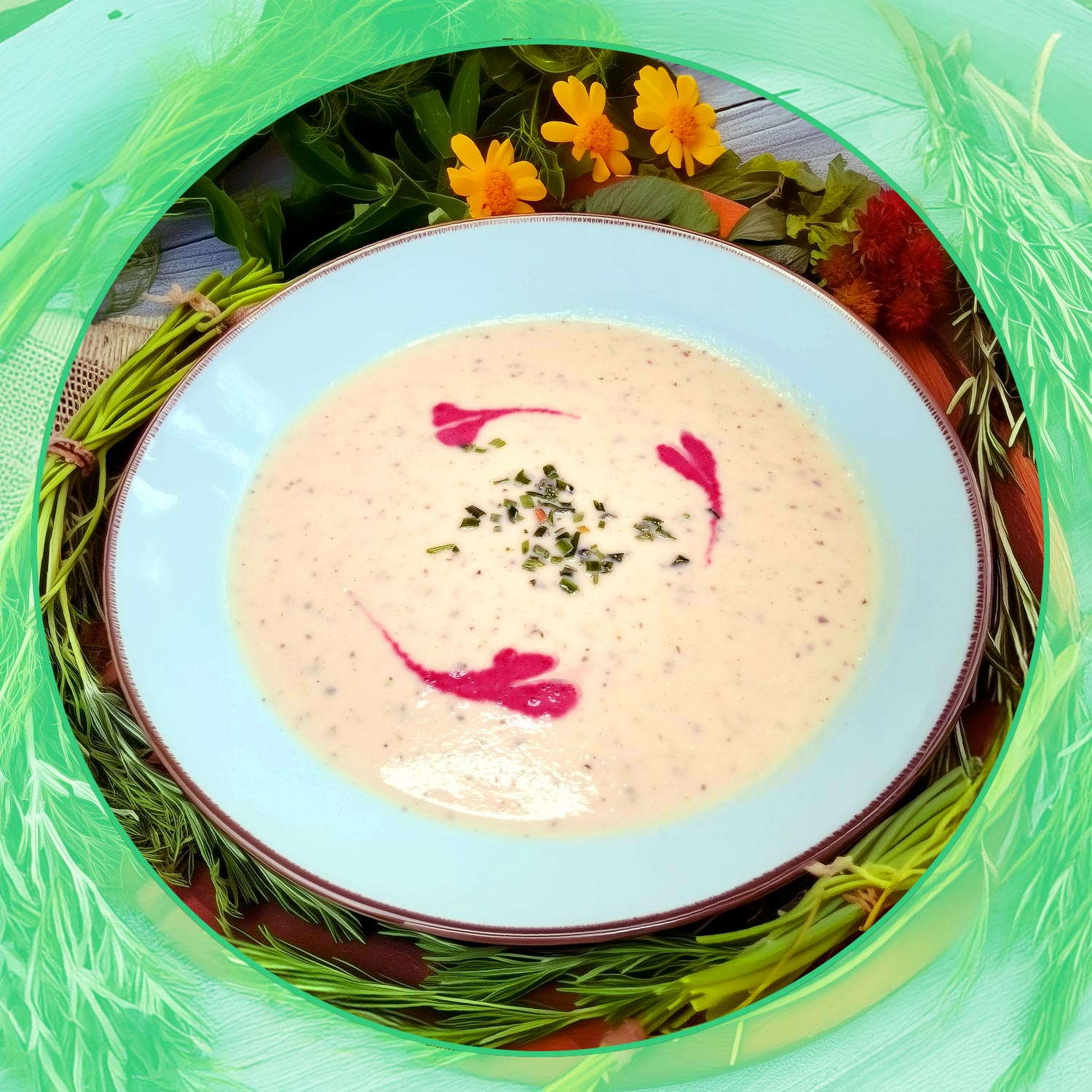 vegane Blumenkohlsuppe vegan + cremig, Low Carb + High Protein