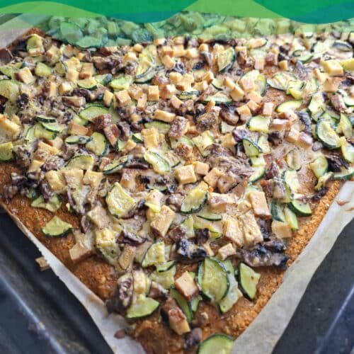 Süßkartoffel-Pizza 1 glutenfreie vegane Pizza aus Süßkartoffel