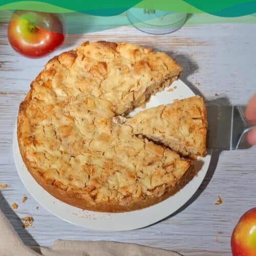 Veganer Apfelrahmkuchen 1 veganer Apfelkuchen