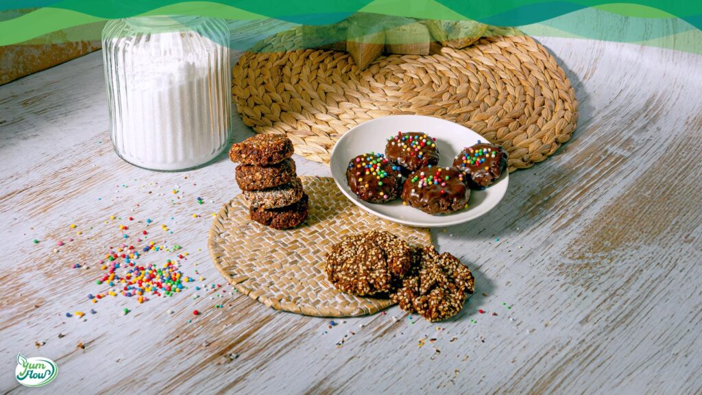 gesunde vegane lebkuchen cookies aus haferflocken und Erdnussbutter