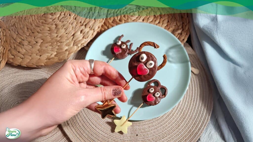 vegane Rentier Kekse alltagstaugliches veganes Rezept für Weihnachts Kekse und Plätzchen