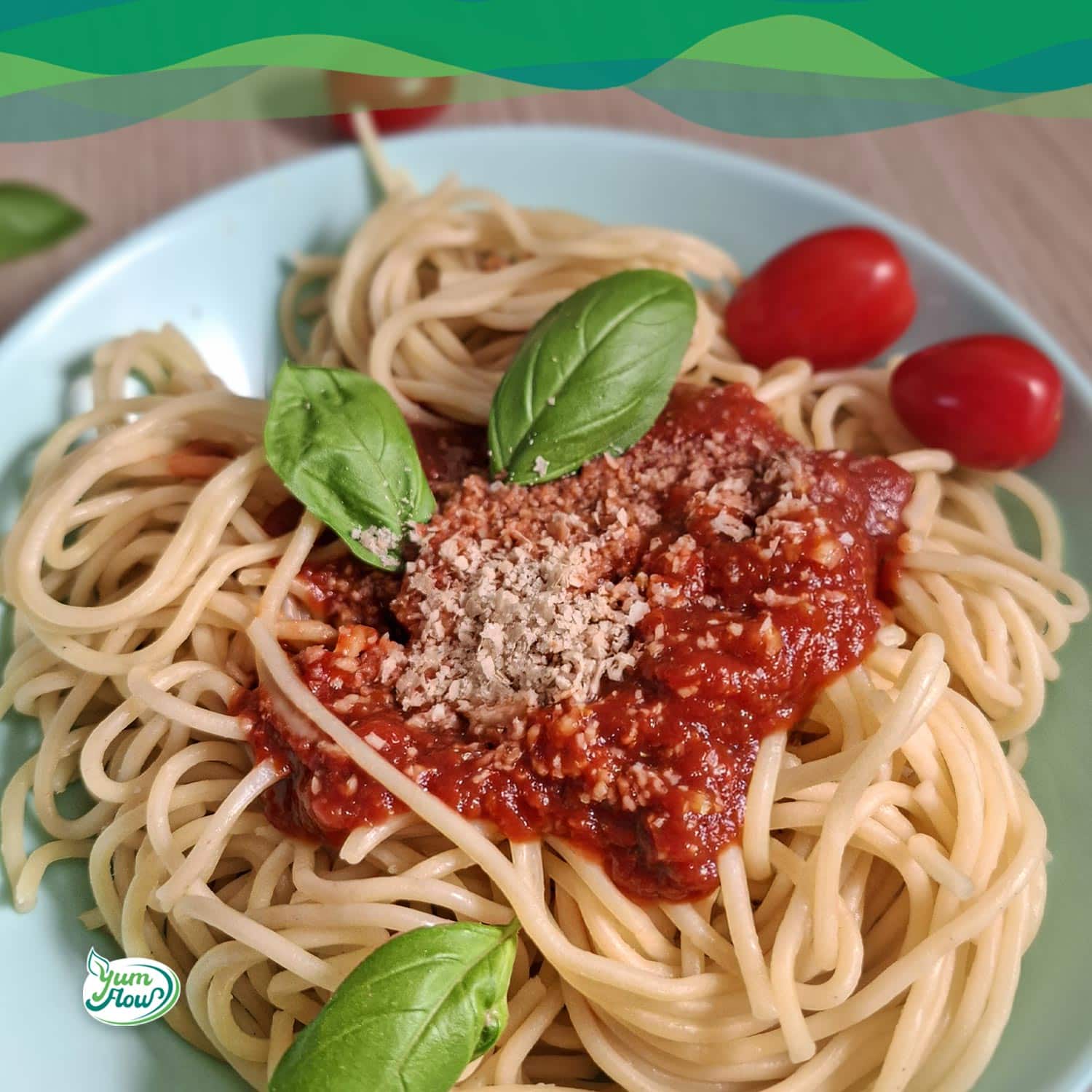 Rezept für Tomatensauce 13 Spaghetti mit veganer Tomatensauce und Basilikum