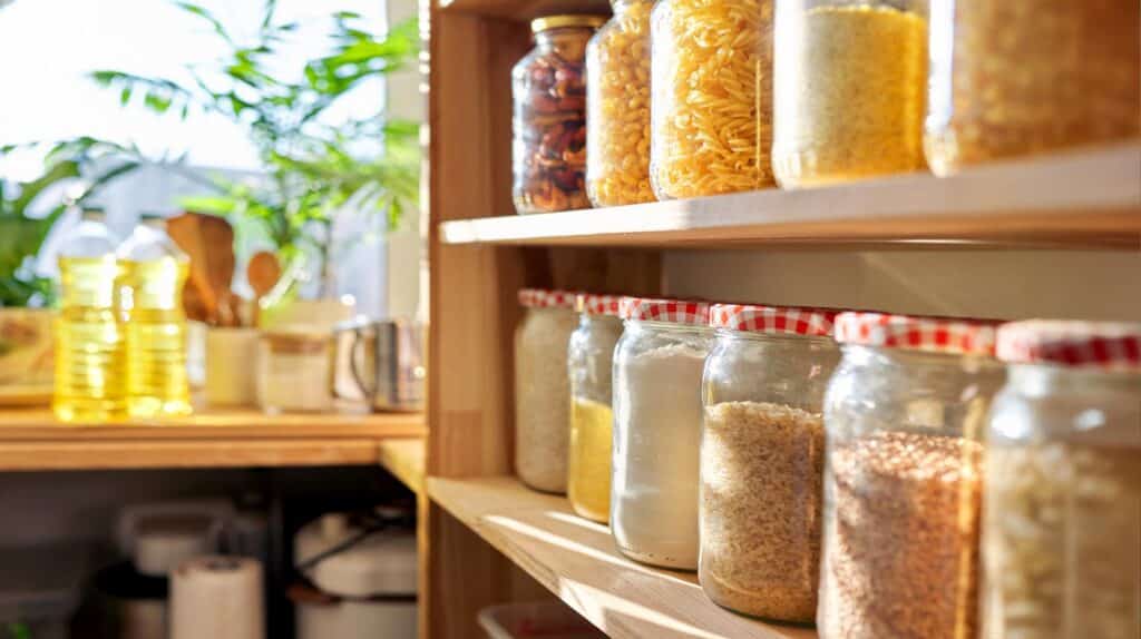 vegane vorratskammer für veganen vorrat im schrank vegane basics