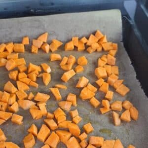 Süßkartoffel Polenta Salat vegan 13 Süßkartoffel-Polenta-Salat vegan als alltagstaugliches veganes Rezept