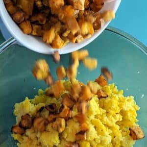 Süßkartoffel Polenta Salat vegan 15 Süßkartoffel Polenta Salat vegan als alltagstaugliches veganes Rezept