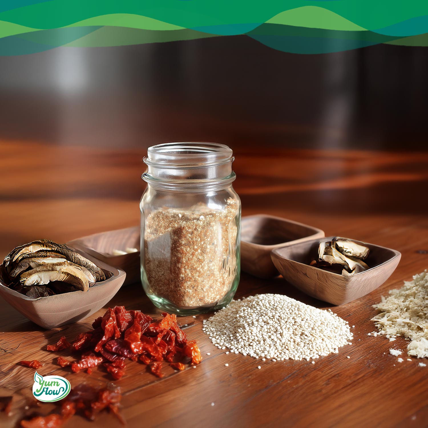 Umami Gewürz selber machen 12 Verschiedene Zutaten für veganes Umami-Gewürz selber machen Rezept