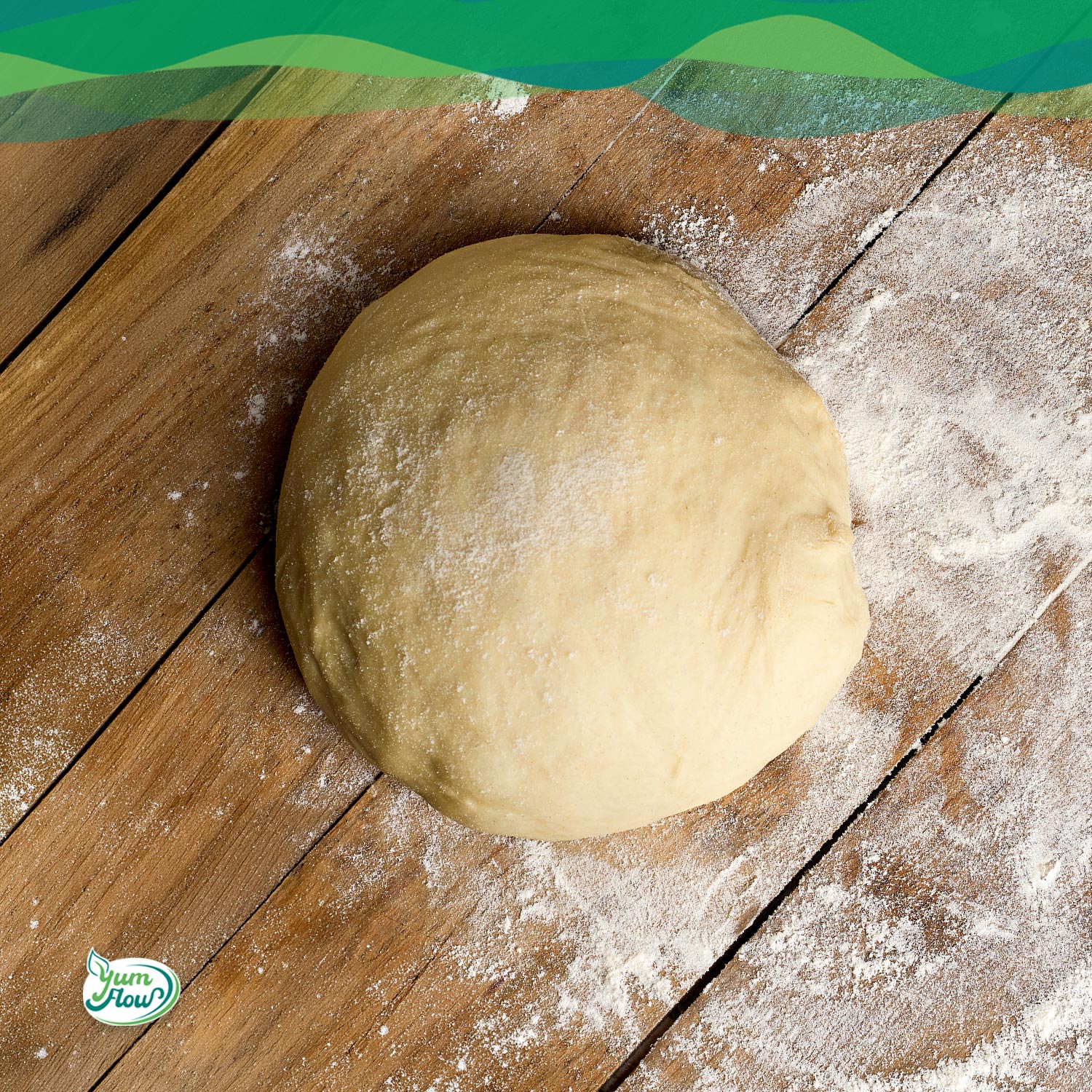 Veganer Hefeteig Grundrezept 13 veganer Hefeteig Grundrezept, Teigkugel auf Tisch