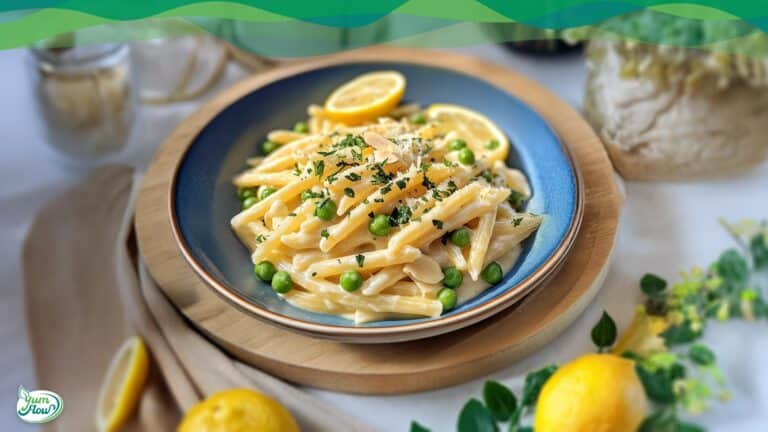 Zitronenpasta vegan One Pot 10 Vegane Zitronenpasta mit Erbsen als One Pot alltagstaugliches veganes Rezept