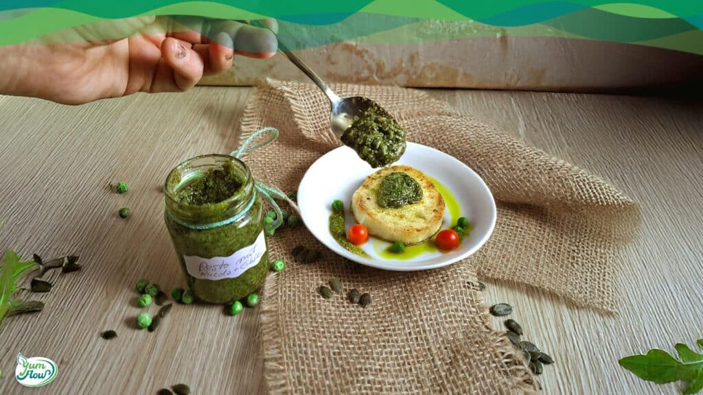 veganes pesto mit rucola und erbsen als alltagstaugliches veganes rezept