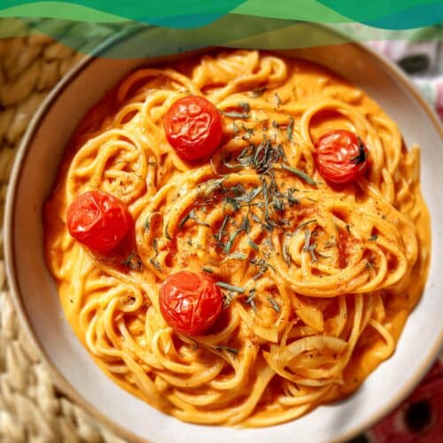 Vegane Tomaten-Kokos-Sauce 6 Pasta mit vegane Tomaten-Kokos-Sauce