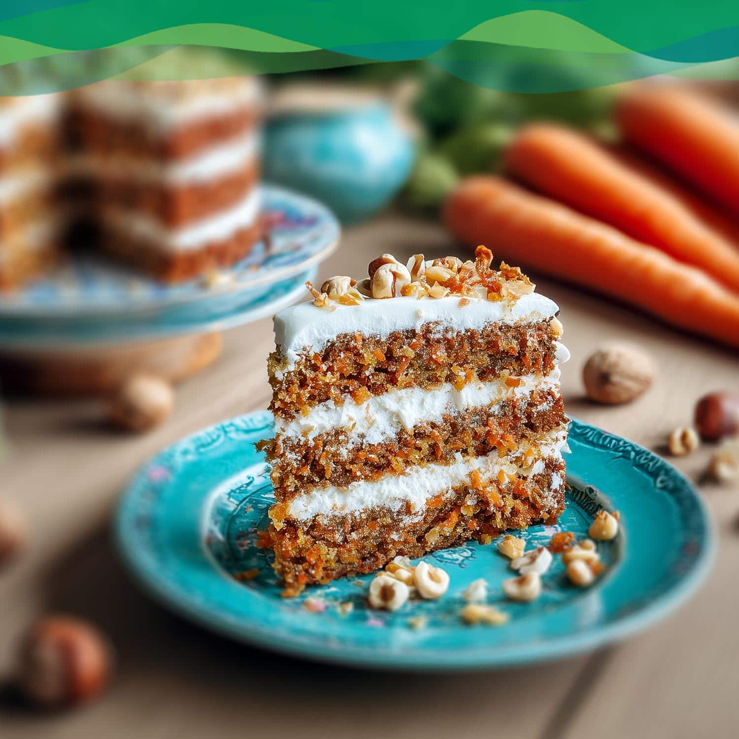 Karotten-Kuchen vegan 13 Karotten-Kuchen vegan mit Nüssen