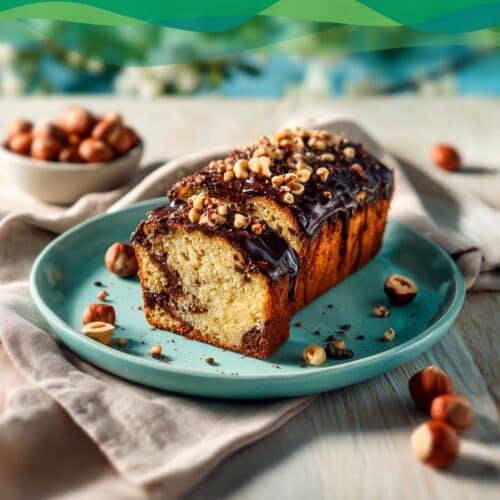 Veganer Marmorkuchen - klassisch 1 Veganer Marmorkuchen mit Nüssen