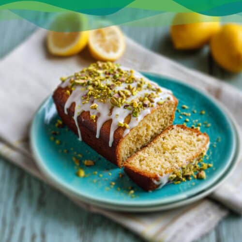 Veganer Zitronenkuchen klassisch 1 Veganer Zitronenkuchen mit Pistazien