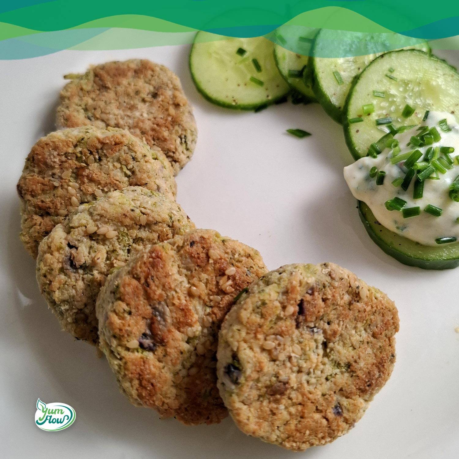 Brokkoli Nuggets vegan 13 Vegane Brokkoli-Nuggets mit Gurken