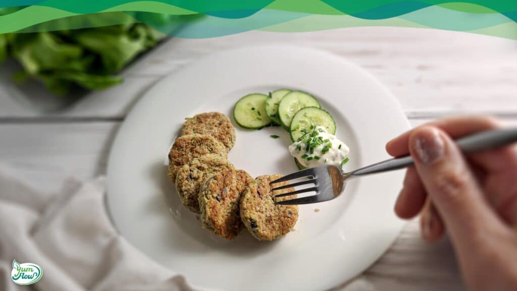 Brokkoli Nuggets vegan 1 Brokkoli Nuggets vegan mit Gurken
