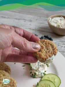 Brokkoli Nuggets vegan 12 Brokkoli Nugget vegan mit Dip