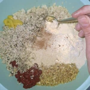 Veganes Patty 14 Zutaten für vegane Patties mischen