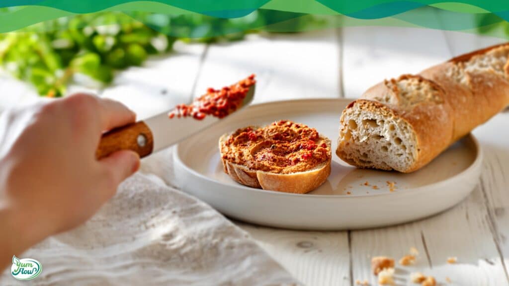 Tomaten Tofu Aufstrich 15 Brot mit Tomaten-Tofu-Aufstrich