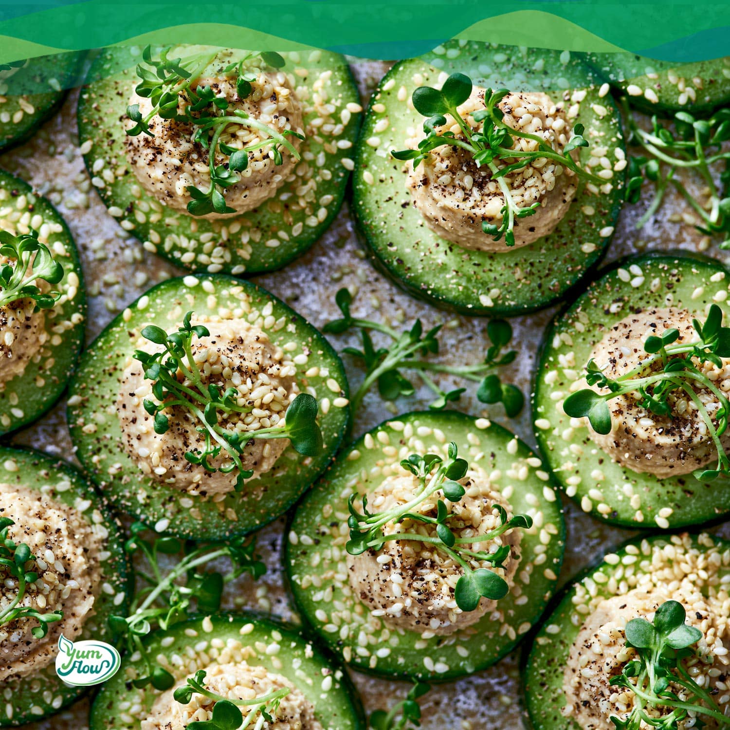 Snack-Rezepte Sommer 18 gurken hummus snack 1 1
