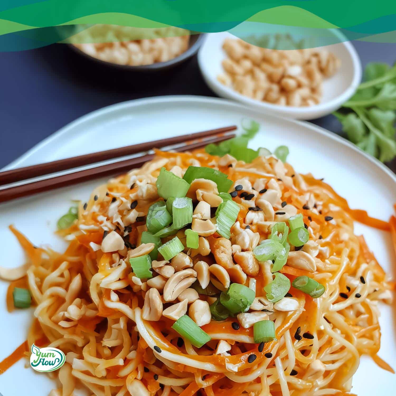 Mie Nudeln mit Erdnuss-Sauce 12 mie nudeln mit erdnuss sauce