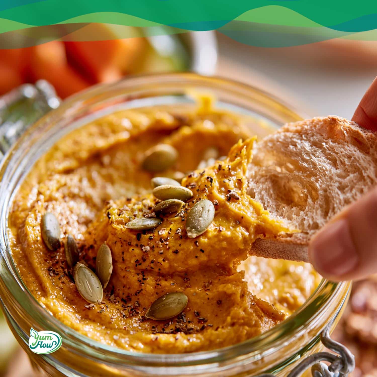 kuerbis hummus snack herbst 1 1