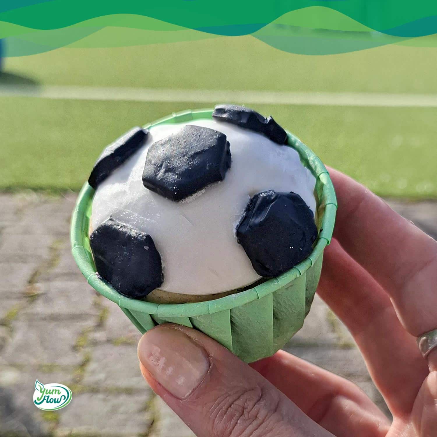Fußball Muffins 14 Fußball Muffins vegan ohne Form