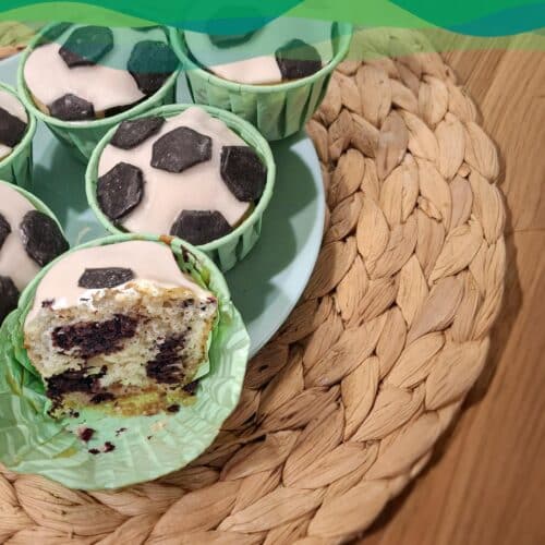 Fußball Muffins 4 Fluffige Fußball Muffins vegan