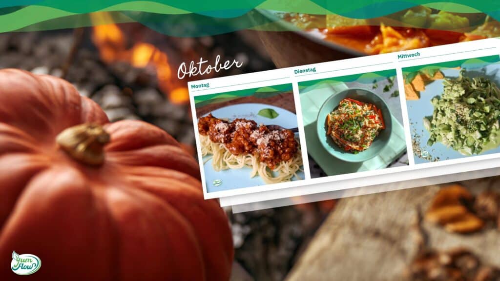 veganer wochenplan Herbst Oktober