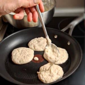 Vegane Pancakes 16 vegane Pancakes anbraten