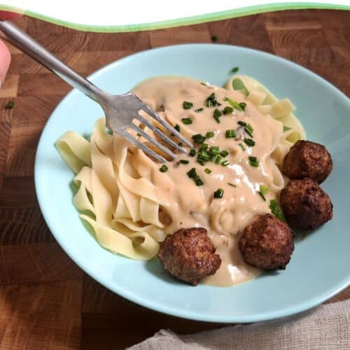 Vegane Rahmsauce 1 Vegane Rahmsauce servieren